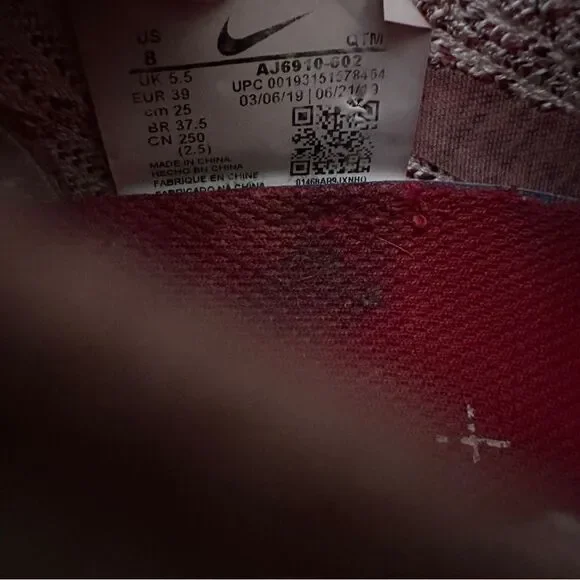 Nike Air Vapormax Flyknit 3 Sunset Tint White Pink AJ6910-602 - Picture 9 of 9